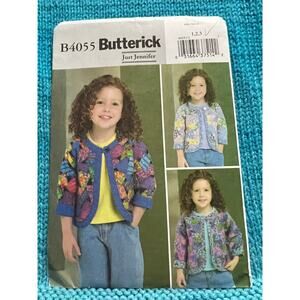 Butterick 4055 Kids patchwork quilt jacket pattern size 1 2 3